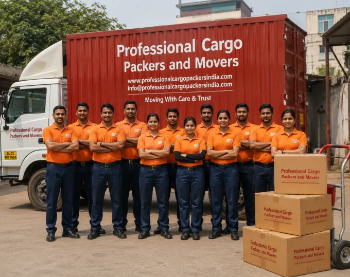 Company Crew Portrait by Professional Cargo Packers and Movers