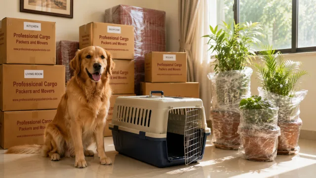 Moving With Pets & Plants by Professional Cargo Packers and Movers