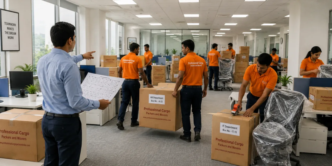 Office Relocation Checklist by Professional Cargo Packers and Movers