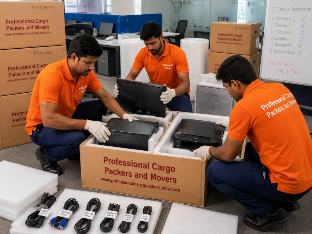 IT Equipment Handling by Professional Cargo Packers and Movers