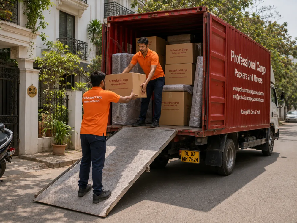 Loading Into Truck by Professional Cargo Packers and Movers