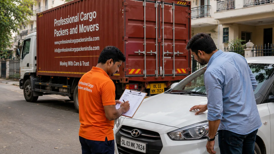 Car Transportation: Delivery Inspection by Professional Cargo Packers and Movers