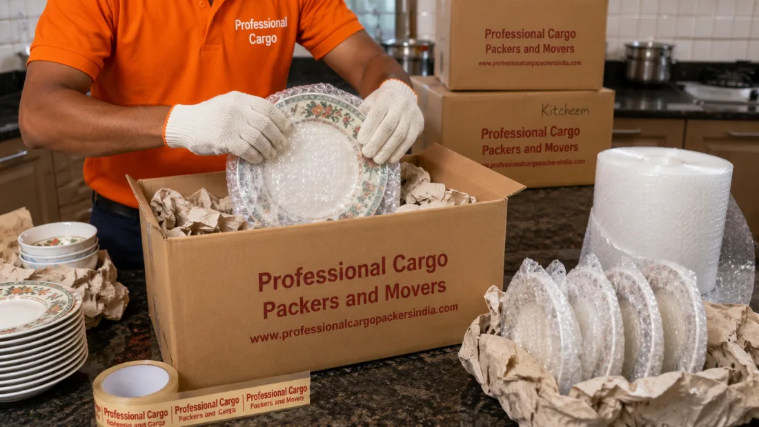 Household Shifting: Fragile Packing by Professional Cargo Packers and Movers
